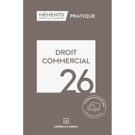 Mémento Droit commercial 2026