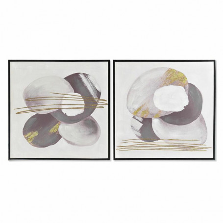 Cadre DKD Home Decor Abstrait (2 Unités) (60 x 3,5 x 60 cm) 106,99 €