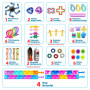 JUAUO 50 Pcs Fidget Toys Set, Stress-Angst Relief Toys pour Enfants et Adultes, Anxiété Relief Finger Toys, Anti Stress Autisme 