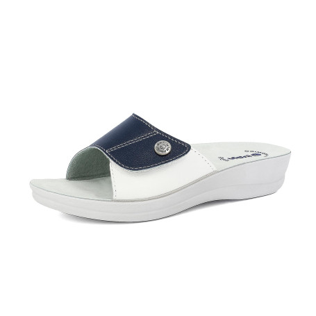 inblu Femme Sandales À Bande Colorée Fermeture Réglable en Velcro, Plantaire Anatomique, du 35 au 41 Glissante