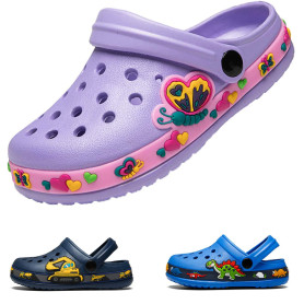 DRECAGE Sabots Enfant Été Chaussons Garçons Filles Pantoufles EVA Clogs Tongs Sandales de Plage à Enfiler Piscine de Jardin Anti