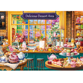 HUADADA Puzzle 1000 pièces Puzzle 1000 pièces Adulte Magasin de Desserts - Puzzle Classique Cadeau (Magasin de Desserts)