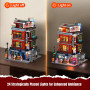 Lumibricks Straßenfusion Boxclub Blocs de construction avec lumière, City Modular Building, 3036 pièces, avec salle de sport et 
