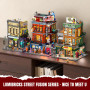 Lumibricks Straßenfusion Boxclub Blocs de construction avec lumière, City Modular Building, 3036 pièces, avec salle de sport et 