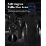 KEMIMOTO Combinaison de Pluie Moto Homme, 20000mm Imperméable Combinaison de Moto et Réfléchissante, Pantalon de Pluie Extérieur