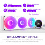 NZXT Kraken Elite 420 RGB 2025 - Refroidisseur liquide AIO pour CPU - Radiateur 420mm - Ventilateur F420 RGB Core - LCD IPS 2,72