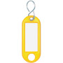 Wedo 262813405 Lot de 100 Porte-Clés avec Crochet en S Jaune