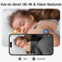 Digimore Mini Camera Espion sans Fil, WiFi Camera Surveillance 10h Enregistrement Continu, Stockage Cloud Gratuit, Batterie 3000