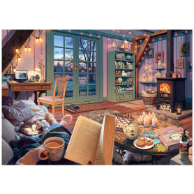 Boloshine Puzzle 1000 Pieces Adulte, Maison Chaleureuse, 70 x 50cm Jeu Classique Puzzles pour Adultes Jeu éducatif Challenge Toy