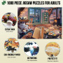 Ledeak Puzzle 1000 Pièces Adultes, Puzzle de 1000 pièces pour Adultes avec Image Panoramique, Puzzles Adulte, Puzzle Panoramique