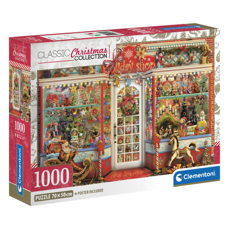 CLEMENTONI, PZL 1000 Holiday Shop Compact, 39997