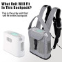 Nogsay Sac à dos portable de concentrateur d'oxygène de compatible avec Inogen one G3 G5,Rove 6,sac en filet de transport de mac