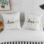 AYSW Sets de Housses de Couettes 220 x 240 cm + Lot 2 Taies d'Oreillers 65 x 65 cm Parure de lit Imprimé Rayure Multicolore 2 Pe