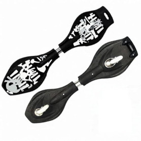 Halay Planche à Vagues avec waveboards LED - Noir - Sac de Transport Gratuit