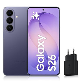 Samsung Galaxy S26, Smartphone Android 5G avec Galaxy AI, 256 Go, Chargeur Secteur Rapide 25W Inclus, Smartphone déverrouillé, V