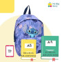 mybagstory - Sac à dos - Stitch – Disney - Violet - Enfant - Ecole - Primaire - Maternelle - Garderie - Cartable fille - Taille