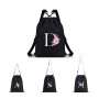 A-Z BAG Sac à Dos Personnalisable avec Initiale Florale 4 en 1 (Sac à Dos/Sac à bandoulière/Sac à Main) imperméable pour Fitness