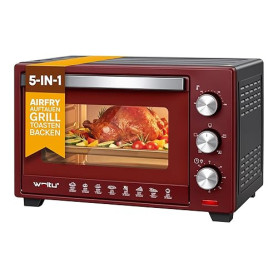 WOLTU Mini Four 28 L, 1600 W, 100-230°C, Minuterie 0-60 min, 3 Modes de Cuisine, Plaque de Cuisson, Grille, Lèchefrite, pour Cui