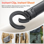 ULANZI MT-71-1 MagLock Mini Perche à Selfie avec Attache Magnétique Double Face, Trépied Télescopique 33.5cm à Quatre Pieds, Poc
