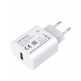 YIMINGOUFEI Chargeur USB 5 V 3 A 15 W Connecteur USB-A Prise EU Type-C Alimentation Boîtier en ABS + PC Résistant au Feu Broches