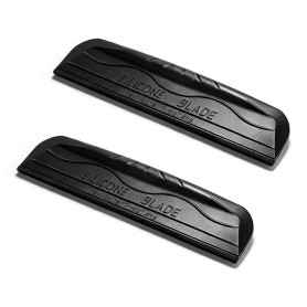 Lot de 2 extracteurs en silicone pour voiture, raclette en caoutchouc, raclette à eau en silicone, sans poignée, raclette de vit