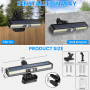 LEKIA Lampe Solaire Exterieur, 2 Pièces Clip On Lumiere Solaires Exterieur à Détecteur de Mouvement, 36 LEDs Lampe Murale Solair