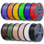 SUNLU Filament PLA+2.0 de 1kg x 12, plus solide et robuste, filament PLA PLUS de mise à niveau à haute vitesse, 1kg par bobine,