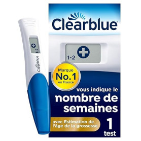 Test De Grossesse Clearblue Digital Avec Estimation De l’Âge De La Grossesse, Le Seul Test Qui Vous Indique Le Nombre De Semaine