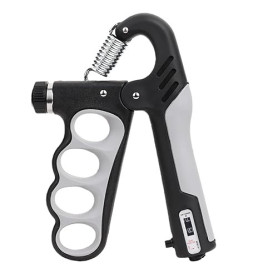 Swiftctrl Hand Grip Musculation Main, Réglable de 5 à 100kg Poignet Musculation avec Compteur, Avant Bras Muscu Trainer - Pour l