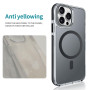 NEWSONA Coque pour iPhone 12/12 Pro [Noir Translucide Anti-Jaunissement],Compatible avec MagSafe, Étui Magnétique Antidérapant a