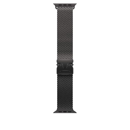 Apple Watch Band - Bracelet Milanais - 49 mm - Noir - Medium