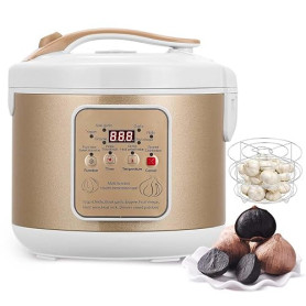 Moongiantgo 6l Fermenteur D’Ail Noir, Pot de Contrôle Automatique pour L’Ail, Natto, Yaourt, Kimchi, Machine de Fermentation de