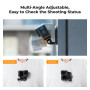 K&F CONCEPT Support Collier Aimanté POV Vlog Vidéo Compatible avec Gopro DJI Action DJI Osmo 360 et Vis en T et Clip Pince Télép