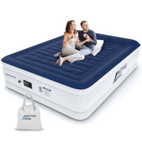 Active Era Matelas Gonflable 2 Personnes – Confort Ultra Doux, Finition Luxe, Lit Gonflable avec Pompe Électrique, Support Stabl