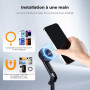 K&F CONCEPT 180cm Trépied Selfie Stick iPhone Compatible avec DJI OSMO Pocket 3/4, Clip 3 en 1 Trépied Téléphone Magnétique & Vi