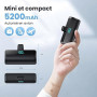 Feob Batterie Externe pour iPhone 17/16/15 Series, Upgrade 5200mAh PD 3A Charge Rapide USB C Power Bank avec Écran LCD Chargeur