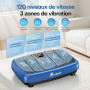 Plateforme Vibrante Perte de Poids, Plateforme Vibrante EvoSpark avec Double Moteur Haute Performance 2025, 120 Vitesses réglabl
