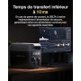 Station électrique portable EF EcoFlow DELTA 3, 1024 Wh de capacité, cellules LFP, 70% de charge en 30 min, extensible jusqu'à 5