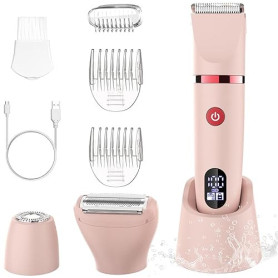 Scttomon Rasoir Electrique Feminin Tondeuse précise pour visage et zones sensibles, Tondeuse à poils corporels pour visage, jamb