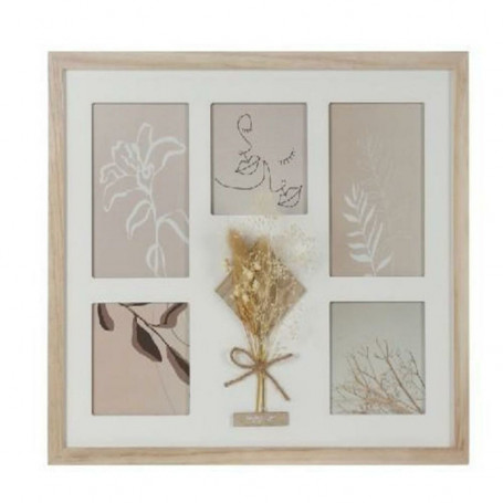 Cadre photo DKD Home Decor Verre Naturel Shabby Chic (39 x 1,2 x 33 cm) 29,99 €