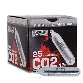 Swiss Arms Cartouches de gaz Co2 Airsoft par 25
