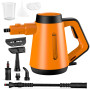 Fippesax 1200W Nettoyeur à vapeur portatif,Chauffage instantané 15S,Nettoyeur à vapeur multipurpose pressurisé 400ml avec 9pcs A