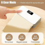 Mini Scelleur, 2 en 1 Scelleuse de Sacs Magnétique avec Cutter Caché, 6 Niveau Chaleur, Machine de Scellage Manuelle pour le Sto
