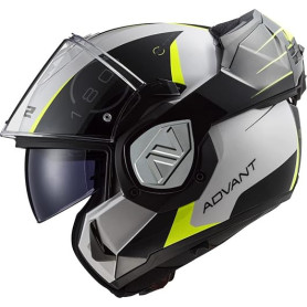 LS2, Casque Moto modulable ADVANT Codex Blanc Noir,