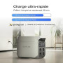 Station électrique portable EF EcoFlow DELTA 3 Plus,1024 Wh de capacité, batterie LiFePO4, charge complète en 56 min, 1800W de p
