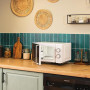 Cecotec Micro-ondes Proclean 3110 Flatbed. Capacité 20L, 700W, 6 niveaux ajustables, grille de 800W, cavité plate pour grands pl