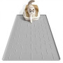 Pieviev Tapis Litiere Chat Silicone, 86x56cm Tapis de Litière pour Chat, Antidérapant et Imperméable, Cat Litter Mat pour Ramass