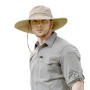 ZLYC Chapeau Boonie à Large Bord imperméable pour Homme - Chapeau de Soleil d'extérieur - Protection Solaire