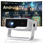 [2026 Version Améliorée] Android Videoprojecteur 4K &1080P WiFi et Bluetooth Focus électronique Correction à 270 Degrés Retropro
