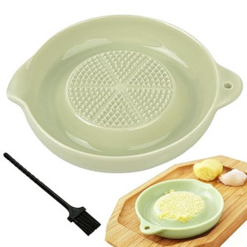Norhogo Râpe en céramique, râpe à gingembre en céramique, livrée avec brosse, râpe à ail, râpe à légumes, pour gingembre, ail, o
